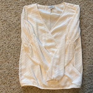 Loft cream colored blouse. Size XS.